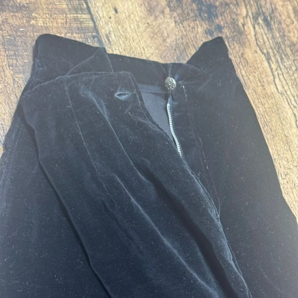 Twill back Velveteen Black Dress‎ Pants Formal Classic Kids Size 14